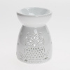 Aromalampa sova porcelán 8x11,5cm biela