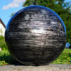 Dekoratívna záhradná strela avg. 22 cm čierna a strieborná (Dekoratívna záhradná strela avg. 22 cm čierna a strieborná)