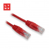 LYNX UTP patch kabel Cat5e, PVC, CCA, 15m, červený LX-UTP5E-150-RED