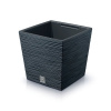 PROSPERPLAST Kvetináč FURU SQUARE LOW 30cm antracit