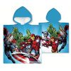 Carbotex Detské chlapčenské pončo plážová osuška s kapucňou Avengers MARVEL 50 x 110 cm