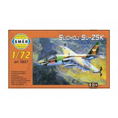 Směr plastikový model letadla ke slepení Suchoj Su-25K slepovací stavebnice letadlo 1:72