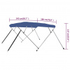 vidaXL Strieška Bimini so 4 oblúkmi, modrá 243x180x137 cm - Modrá - 118206-220475