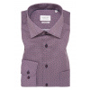 ETERNA Modern fit modrá károvaná košeľa s potlačou Non Iron, Veľkosť 40