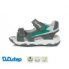 D.D.step chlapčenské kožené sandále G064-387A grey 26-31