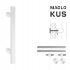 MPkovania FT - MADLO kód K00 Ø 25 mm UN ks Rozteč madla: 400 mm, Rozmer profilu madla: Ø 25 mm, Dĺžka: 600 mm