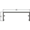 GUTMANN krycí profil-Pfosten P2020/60 hliník bez povrchové úpravy ( ks = 6m )