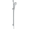 HANSGROHE Croma Select S sprchová súprava, ručná sprcha 3jet Vario EcoSmart priemer 110 mm, 90 cm sprchová tyč, jazdec a sprchová hadica 160 cm, biela/chróm, 26573400