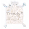 Plyšový medveď maznáčik Plume Doudou Bear Ivory Kaloo biely 20 cm pre bábätká v darčekovom balení od 0 mes