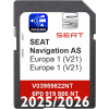 Mapa navigácie Europa Seat Toledo Ibiza Leon Toledo Arona Ateca 6P0 pamäťová karta SD