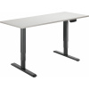 AlzaErgo Table ET1 NewGen čierny + doska TTE-03 160 × 80 cm biely dub