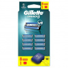 Gillette Mach3 Náhradné Holiace Hlavice pre Mužov, Gillette Náhradné Holiace Hlavice s 3 Čepieľkami