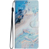 Diárové puzdro na Motorola Moto E13 Marble Book modré