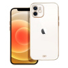 Puzdro gumené Apple iPhone 12/12 Pro Lux transparentno-biele