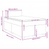 vidaXL Boxspring posteľ s matracom krémová 120x190 cm látka - Krémová - 145672-92526