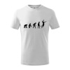Evolúcia volejbal smeč - Tričko detské bavlnené - 158 cm/12 rokov ( Biela )