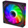 EVOLVEO 120UX-M, ventilátor, 120mm, 4pin molex, ARGB, master, čierny 120UX-M-ARGB-BK Evolveo