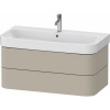DURAVIT Happy D.2 Plus závesná skrinka pod umývadlo, 2 zásuvky, 975 x 490 x 415 mm, taupe matná lakovaná, HP4388060600000