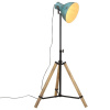 Podlahová lampa 25 W šmuhovaná modrá 75x75x90-150 cm E27-ForU-371895