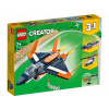 Stavebnica LEGO Creator Nadzvukové lietadlo 3 v 1 31126, 215 dielikov