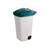 Nohel Garden Popolnice na odpad plastová béžovo-zelená 110l 58x52x88cm Barva: černo-zelená