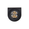 Oranžový LED predátor 12/24V - 4x 5W LED / 12 režimov výstražného blikania / ECE R65 (40x42x40,7mm)