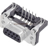 Harting 09661526612 D-SUB zásuvková lišta 90 ° Pólov: 9 spájkovaný konektor 1 ks; 09661526612