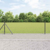 zahrada-XL Plot s stĺpmi Sivá 0.6 x 10 m Ocel potiahnutá PVC 3353616