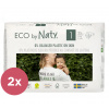 2x ECO BY NATY Plienky jednorazové 1 (2-5 kg) 25 ks