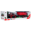 Diaľkovo ovládaná jazdiaca hračka Ramiz Farm traktor s prívesom červený 3 roky +