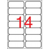 APLI Etikety, 99,1x38,1 mm, polyester, zaoblené rohy, APLI, priehľadné, 140 etikiet/bal