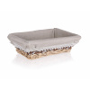 Home decor BANQUET Košík proutěný DUO 26 x 18 x 7,5 cm, obdélník, hnědobílý