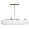 Stropná lampa BERG 4X40W E14 s patinou a bielym tienidlom