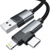 Essager William kábel USB-A na USB-C/Lightning, 3A, 2m EXCATL-WLA0G-P