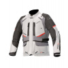 Bunda ANDES DRYSTAR, TECH-AIR 5 kompatibilný, ALPINESTARS (svetlo šedá/tmavo šedá/čierna/červená) 4XL