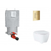 Grohe Uniset Set predstenovej inštalácie, klozetu, dosky SoftClose a tlačidla Skate Cosmopolitan, Cool Sunrise SANI15BB4117-GR