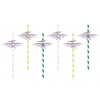 Party Deco Party Deco Slamky Papierové Dinosaury 6 ks