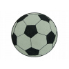 120 cm Okrúhly detský koberec - Futbal