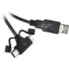 PremiumCord Kabel micro USB+mini USB 5pin, 1.8m ku2m2y