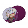 JERRY FABRICS Tvarovaný mikroplyšový vankúšik Ľadové Kráľovstvo Family 03 Polyester, průměr 40 cm