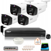 DAHUA IP monitorovacia sada 4 8Mpx dome kamier