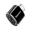 Baseus USB-A samica - USB Type-C samec adaptér čierny (CATOTG-01)