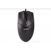 A4tech OP-550NU, myš, 2 kliknutia, 1 koliesko, 3 tlačidlá, USB, čierna