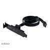 AKASA - USB 3.1 gen 2 Typ C PCI záslepka low profile (AK-CBUB37-50L)