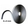 Butylová šnúra 8 x 8 mm, tesniaca hmota pre stavebné použitie