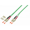 Fiber kábel SC-SC, 20m Duplex OM5(50/125µm), LSOH, 3mm, zelený