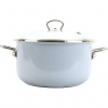 Belis BELIS Smaltovaný hrniec so sklom. PREMIUM sivý 18 cm/2,2 l - Ostatní - Belis