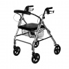 REHAFUND RF-615/S chodítko 4-kolesové pre seniorov DENVER PREMIUM sivé