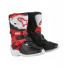 Boty TECH 3S KIDS, ALPINESTARS, dětské (bílá/černá/červená) 2026 30,5