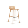 PAGED X Xstool H-2090 Seat Wood Back Wood Farba dreva: buk morený, Čalúnenie: dyha